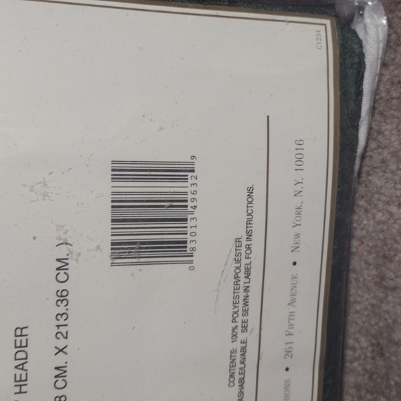 CROSCILL home fashions parfait tailored panel 3-in header new - Picture 3 of 5